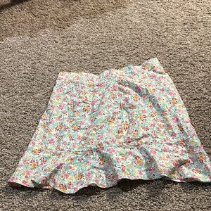 Le Lis Floral A-Line Skirt in Pastel Hues